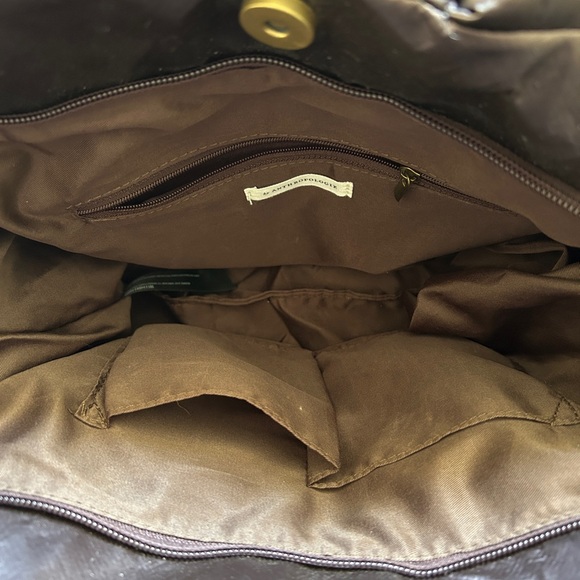 Anthropologie Dark Purple Puffer Tote - Picture 4 of 4